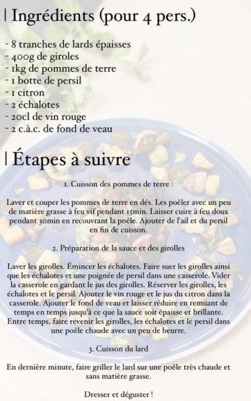 Recette persil tout frais tout bio